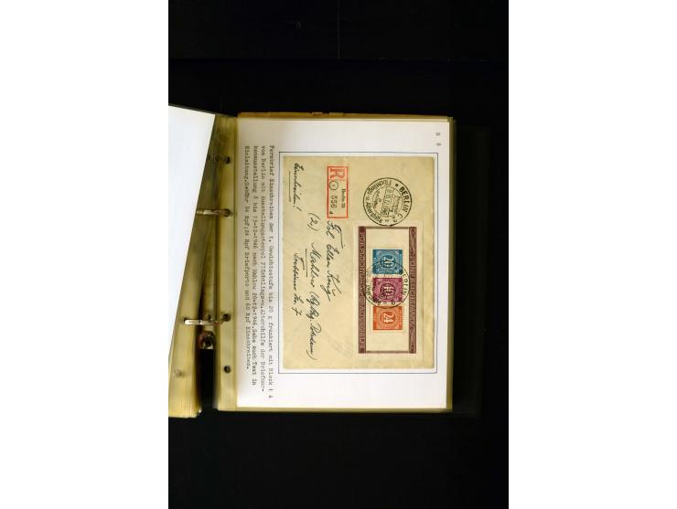 1946/1948, interessante Sammlung mit fast 250 Briefen, Karten und Ganzsachen, dabei einige Februar-Verwendungen mit besseren,