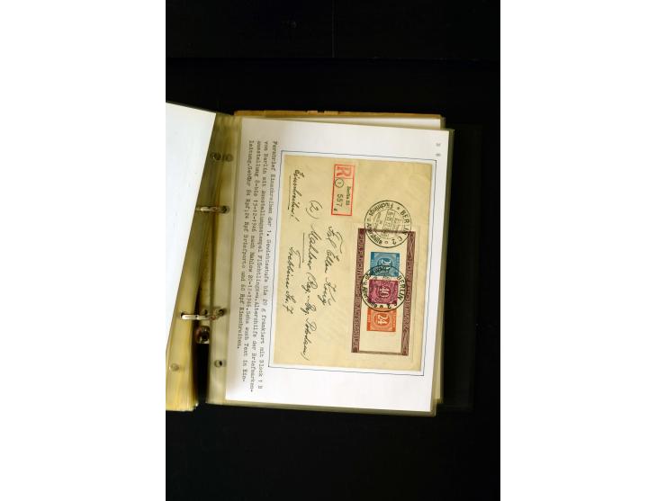 1946/1948, interessante Sammlung mit fast 250 Briefen, Karten und Ganzsachen, dabei einige Februar-Verwendungen mit besseren,