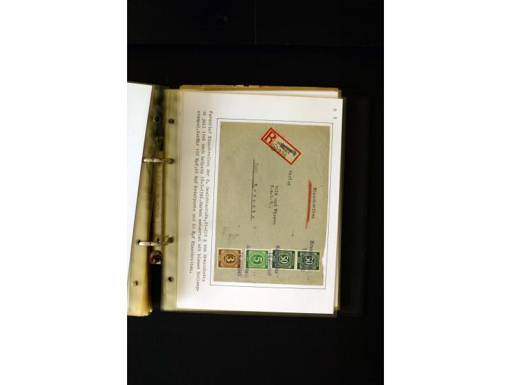 1946/1948, interessante Sammlung mit fast 250 Briefen, Karten und Ganzsachen, dabei einige Februar-Verwendungen mit besseren,