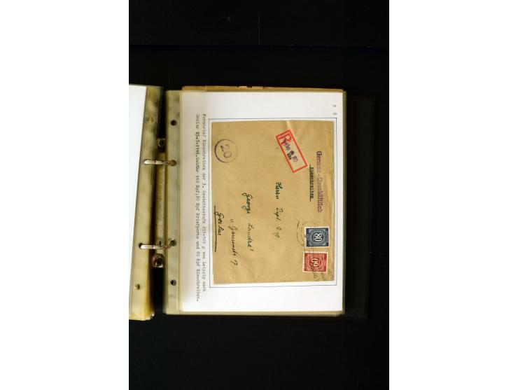 1946/1948, interessante Sammlung mit fast 250 Briefen, Karten und Ganzsachen, dabei einige Februar-Verwendungen mit besseren,