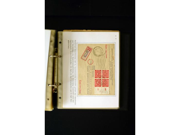 1946/1948, interessante Sammlung mit fast 250 Briefen, Karten und Ganzsachen, dabei einige Februar-Verwendungen mit besseren,