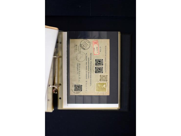 1946/1948, interessante Sammlung mit fast 250 Briefen, Karten und Ganzsachen, dabei einige Februar-Verwendungen mit besseren,