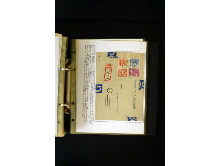 1946/1948, interessante Sammlung mit fast 250 Briefen, Karten und Ganzsachen, dabei einige Februar-Verwendungen mit besseren,