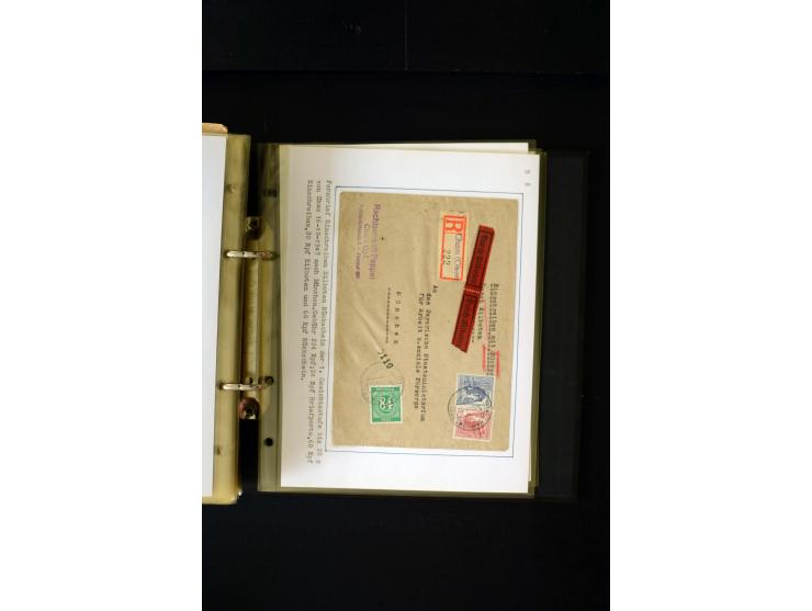 1946/1948, interessante Sammlung mit fast 250 Briefen, Karten und Ganzsachen, dabei einige Februar-Verwendungen mit besseren,