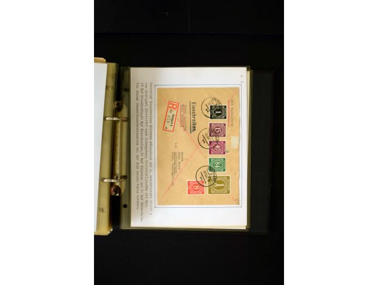 1946/1948, interessante Sammlung mit fast 250 Briefen, Karten und Ganzsachen, dabei einige Februar-Verwendungen mit besseren,