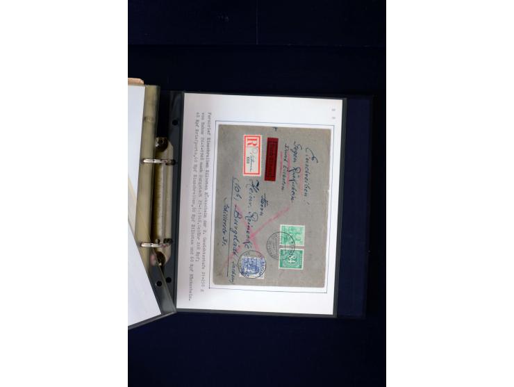 1946/1948, interessante Sammlung mit fast 250 Briefen, Karten und Ganzsachen, dabei einige Februar-Verwendungen mit besseren,