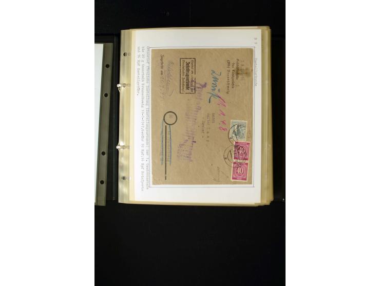 1946/1948, interessante Sammlung mit fast 250 Briefen, Karten und Ganzsachen, dabei einige Februar-Verwendungen mit besseren,