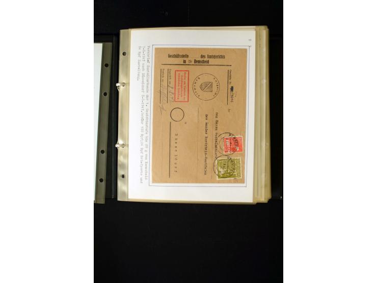 1946/1948, interessante Sammlung mit fast 250 Briefen, Karten und Ganzsachen, dabei einige Februar-Verwendungen mit besseren,