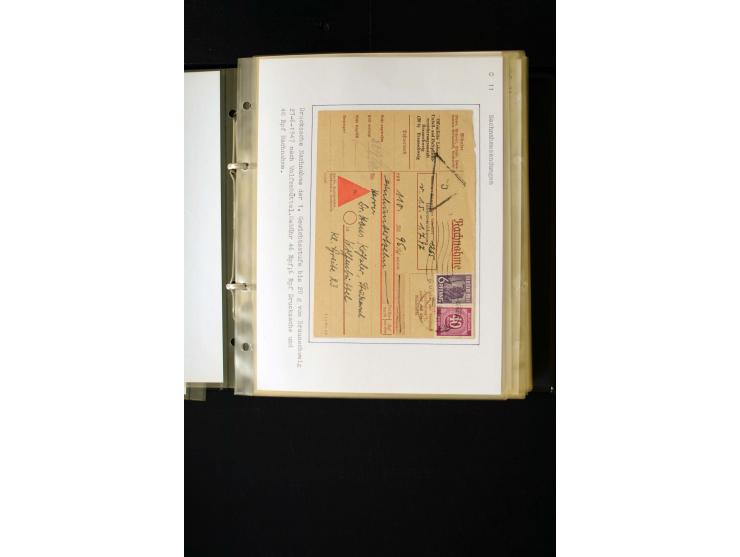 1946/1948, interessante Sammlung mit fast 250 Briefen, Karten und Ganzsachen, dabei einige Februar-Verwendungen mit besseren,