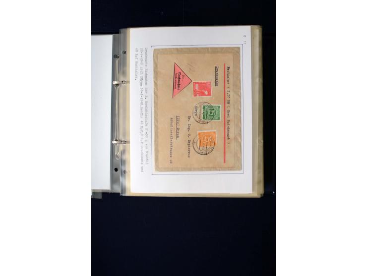 1946/1948, interessante Sammlung mit fast 250 Briefen, Karten und Ganzsachen, dabei einige Februar-Verwendungen mit besseren,