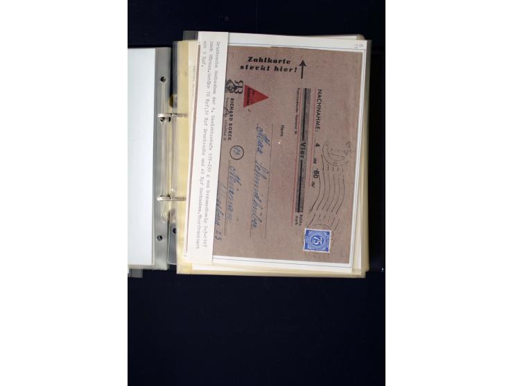 1946/1948, interessante Sammlung mit fast 250 Briefen, Karten und Ganzsachen, dabei einige Februar-Verwendungen mit besseren,