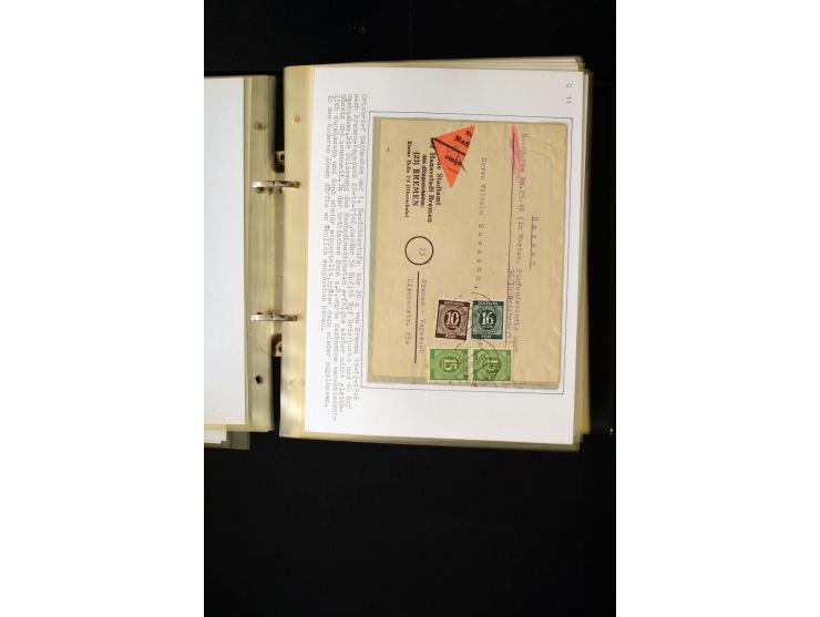 1946/1948, interessante Sammlung mit fast 250 Briefen, Karten und Ganzsachen, dabei einige Februar-Verwendungen mit besseren,