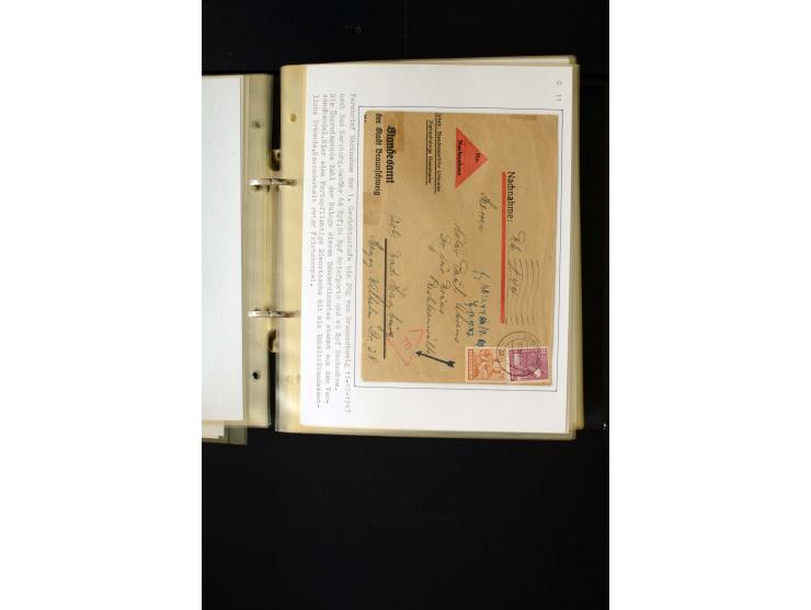 1946/1948, interessante Sammlung mit fast 250 Briefen, Karten und Ganzsachen, dabei einige Februar-Verwendungen mit besseren,