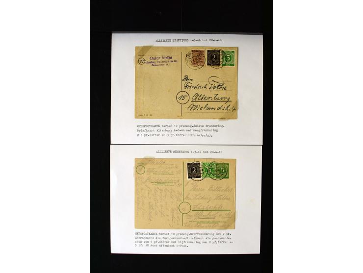 1946/1948, interessante Sammlung mit fast 250 Briefen, Karten und Ganzsachen, dabei einige Februar-Verwendungen mit besseren,