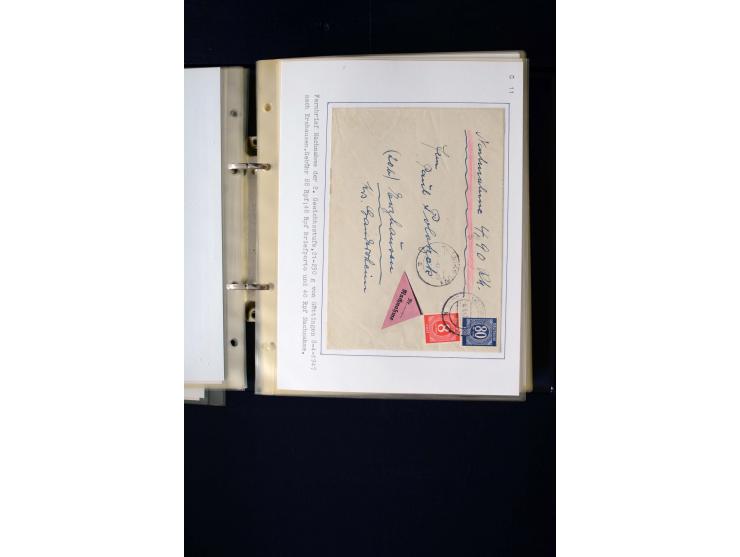 1946/1948, interessante Sammlung mit fast 250 Briefen, Karten und Ganzsachen, dabei einige Februar-Verwendungen mit besseren,