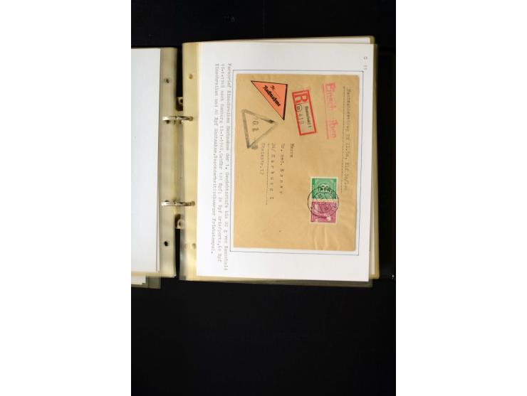 1946/1948, interessante Sammlung mit fast 250 Briefen, Karten und Ganzsachen, dabei einige Februar-Verwendungen mit besseren,