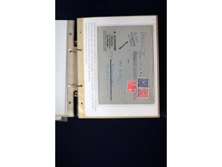 1946/1948, interessante Sammlung mit fast 250 Briefen, Karten und Ganzsachen, dabei einige Februar-Verwendungen mit besseren,
