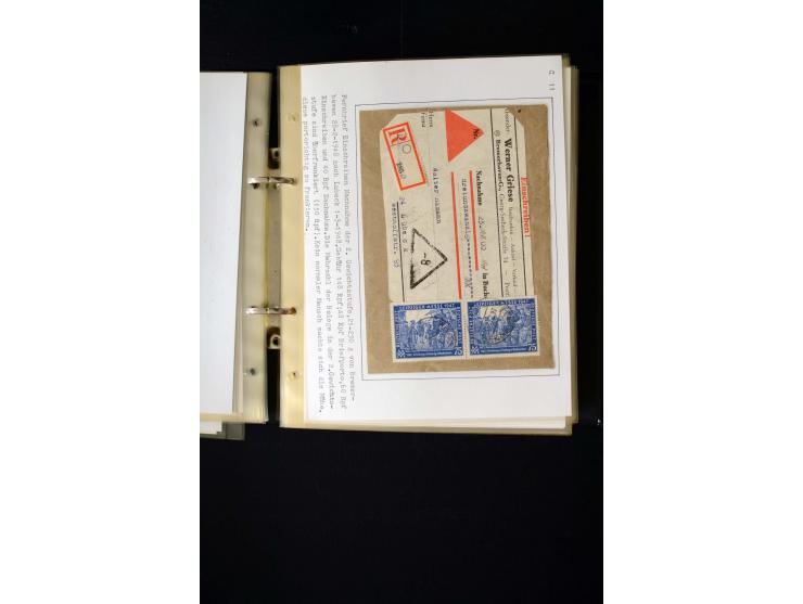 1946/1948, interessante Sammlung mit fast 250 Briefen, Karten und Ganzsachen, dabei einige Februar-Verwendungen mit besseren,