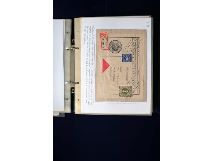 1946/1948, interessante Sammlung mit fast 250 Briefen, Karten und Ganzsachen, dabei einige Februar-Verwendungen mit besseren,