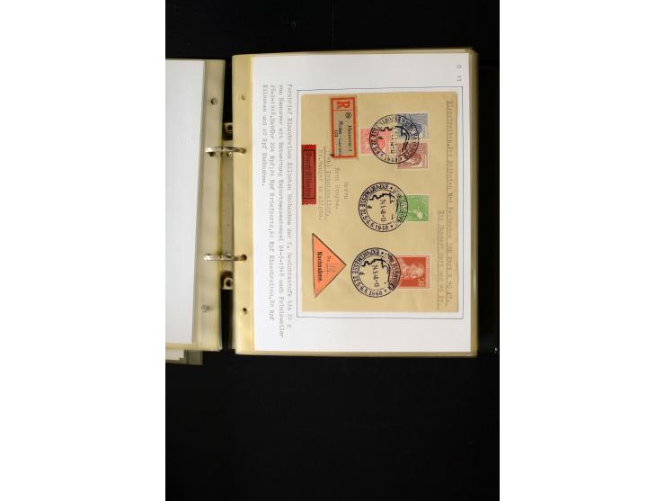 1946/1948, interessante Sammlung mit fast 250 Briefen, Karten und Ganzsachen, dabei einige Februar-Verwendungen mit besseren,