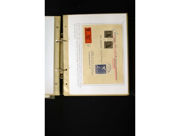 1946/1948, interessante Sammlung mit fast 250 Briefen, Karten und Ganzsachen, dabei einige Februar-Verwendungen mit besseren,