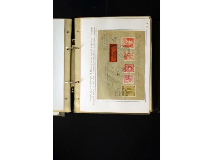 1946/1948, interessante Sammlung mit fast 250 Briefen, Karten und Ganzsachen, dabei einige Februar-Verwendungen mit besseren,