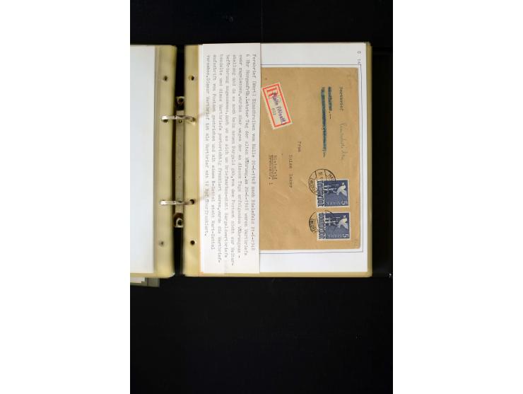 1946/1948, interessante Sammlung mit fast 250 Briefen, Karten und Ganzsachen, dabei einige Februar-Verwendungen mit besseren,