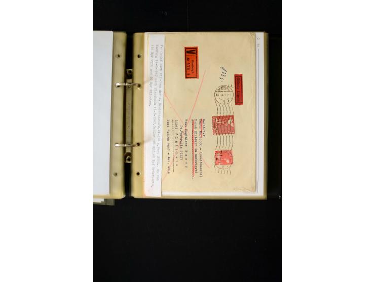 1946/1948, interessante Sammlung mit fast 250 Briefen, Karten und Ganzsachen, dabei einige Februar-Verwendungen mit besseren,
