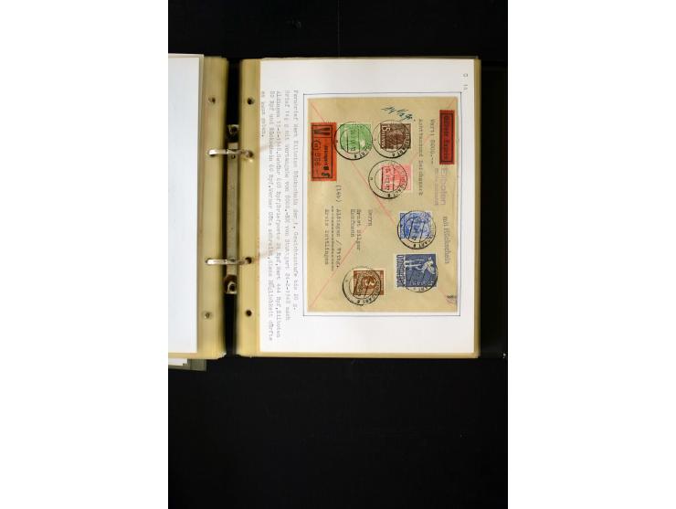 1946/1948, interessante Sammlung mit fast 250 Briefen, Karten und Ganzsachen, dabei einige Februar-Verwendungen mit besseren,