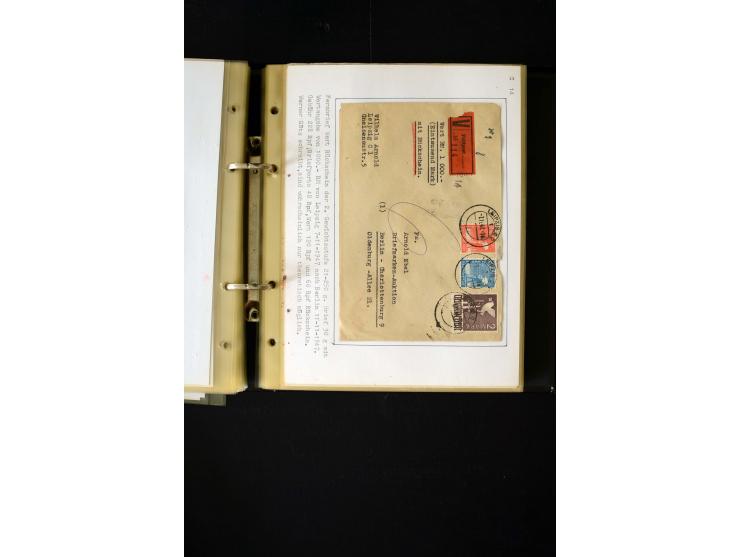 1946/1948, interessante Sammlung mit fast 250 Briefen, Karten und Ganzsachen, dabei einige Februar-Verwendungen mit besseren,