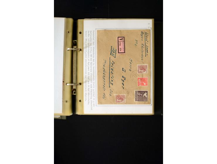 1946/1948, interessante Sammlung mit fast 250 Briefen, Karten und Ganzsachen, dabei einige Februar-Verwendungen mit besseren,