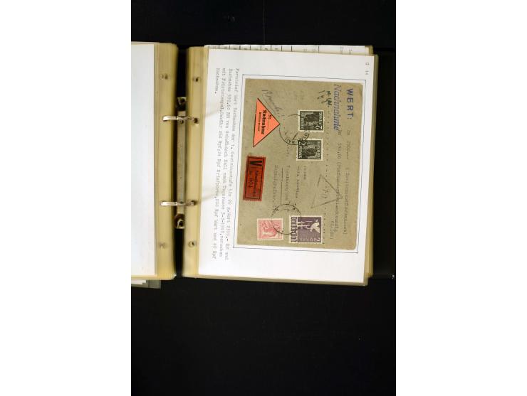 1946/1948, interessante Sammlung mit fast 250 Briefen, Karten und Ganzsachen, dabei einige Februar-Verwendungen mit besseren,