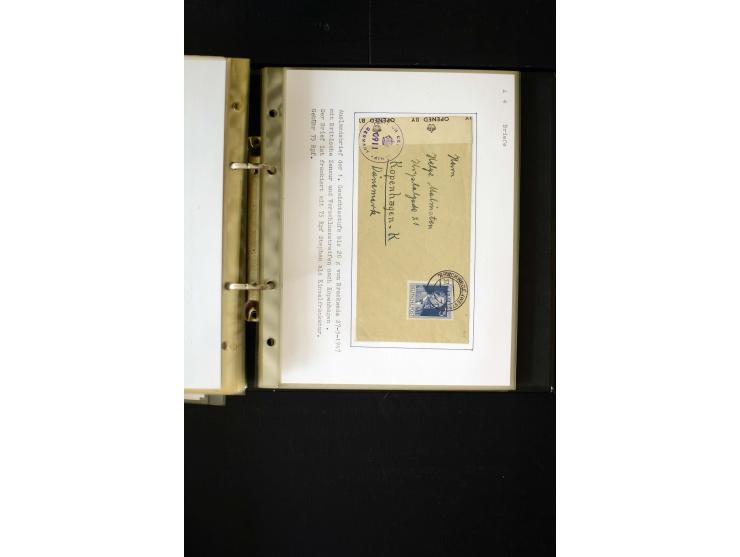 1946/1948, interessante Sammlung mit fast 250 Briefen, Karten und Ganzsachen, dabei einige Februar-Verwendungen mit besseren,