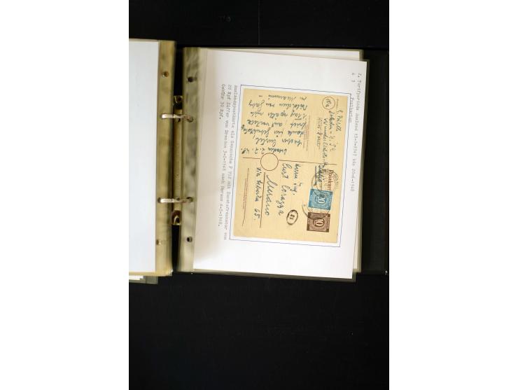 1946/1948, interessante Sammlung mit fast 250 Briefen, Karten und Ganzsachen, dabei einige Februar-Verwendungen mit besseren,