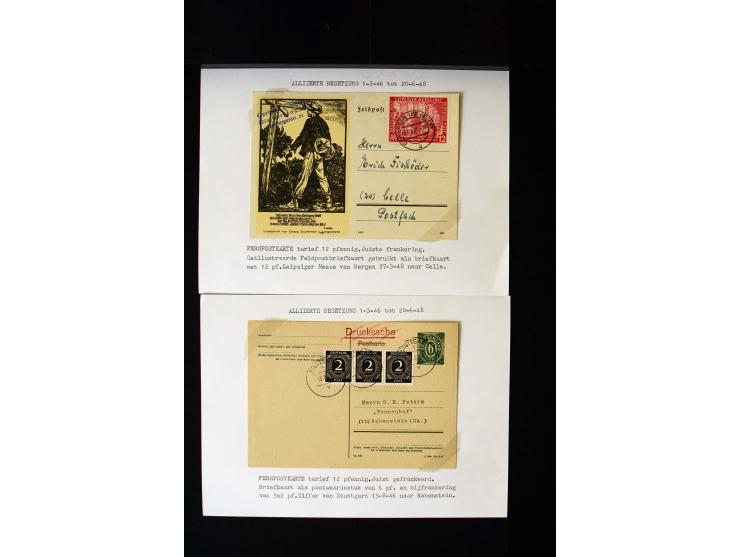 1946/1948, interessante Sammlung mit fast 250 Briefen, Karten und Ganzsachen, dabei einige Februar-Verwendungen mit besseren,