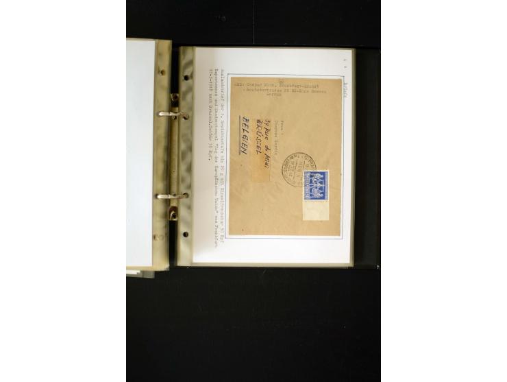1946/1948, interessante Sammlung mit fast 250 Briefen, Karten und Ganzsachen, dabei einige Februar-Verwendungen mit besseren,