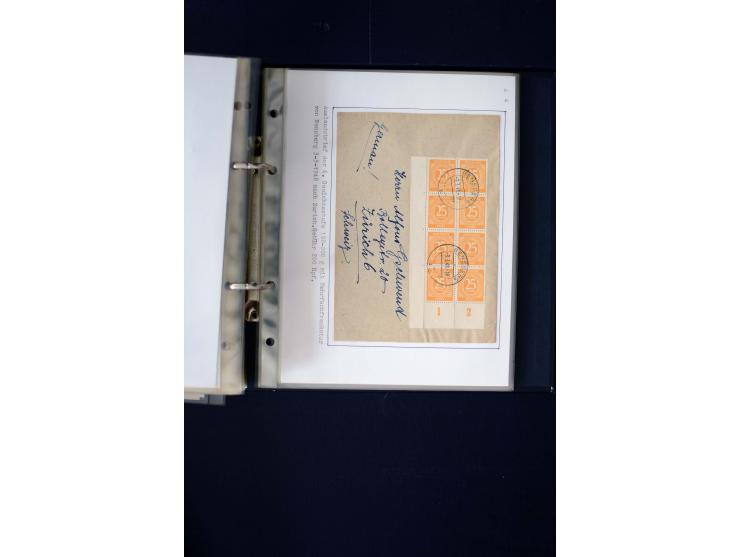 1946/1948, interessante Sammlung mit fast 250 Briefen, Karten und Ganzsachen, dabei einige Februar-Verwendungen mit besseren,