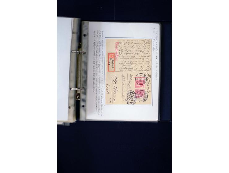 1946/1948, interessante Sammlung mit fast 250 Briefen, Karten und Ganzsachen, dabei einige Februar-Verwendungen mit besseren,