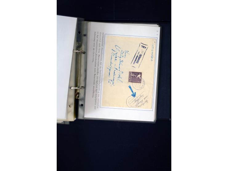 1946/1948, interessante Sammlung mit fast 250 Briefen, Karten und Ganzsachen, dabei einige Februar-Verwendungen mit besseren,