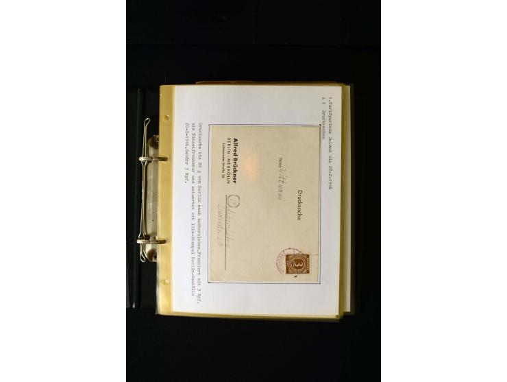 1946/1948, interessante Sammlung mit fast 250 Briefen, Karten und Ganzsachen, dabei einige Februar-Verwendungen mit besseren,
