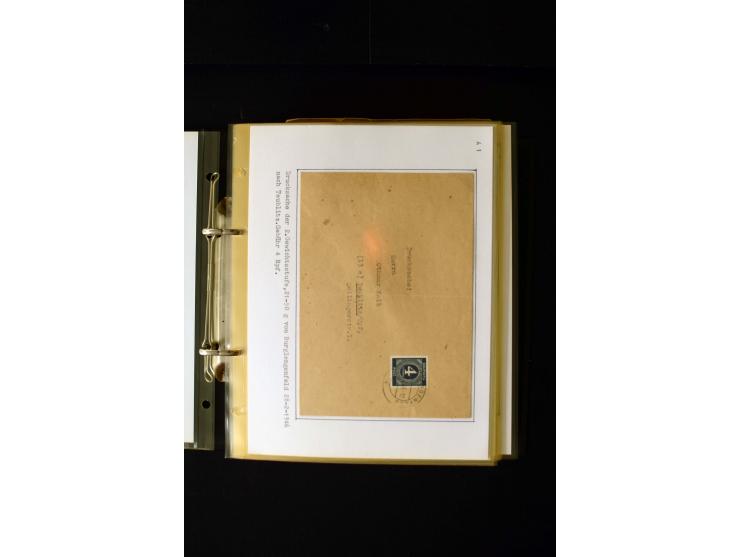 1946/1948, interessante Sammlung mit fast 250 Briefen, Karten und Ganzsachen, dabei einige Februar-Verwendungen mit besseren,