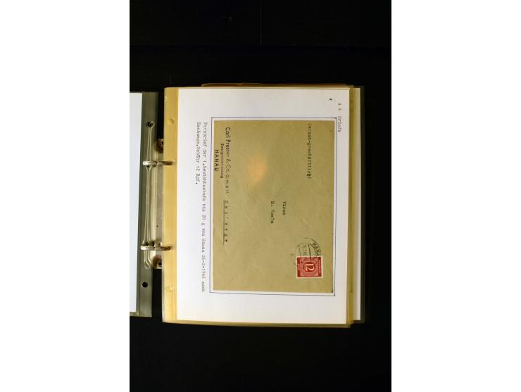 1946/1948, interessante Sammlung mit fast 250 Briefen, Karten und Ganzsachen, dabei einige Februar-Verwendungen mit besseren,
