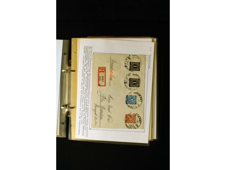 1946/1948, interessante Sammlung mit fast 250 Briefen, Karten und Ganzsachen, dabei einige Februar-Verwendungen mit besseren,