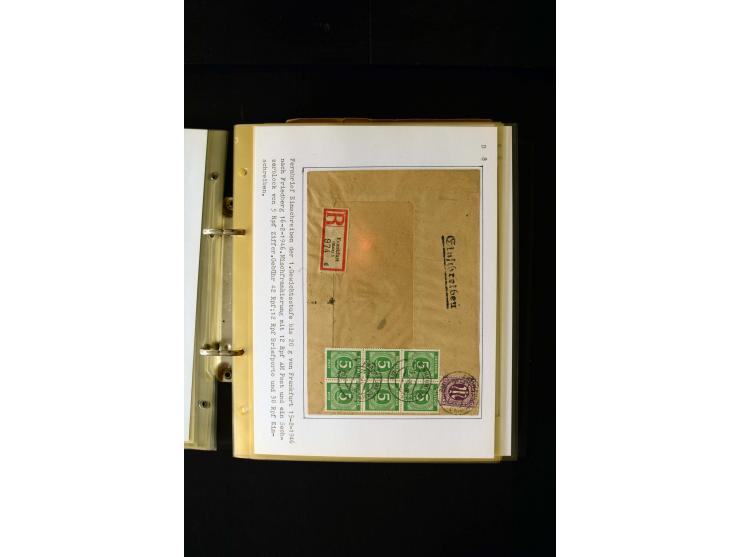 1946/1948, interessante Sammlung mit fast 250 Briefen, Karten und Ganzsachen, dabei einige Februar-Verwendungen mit besseren,