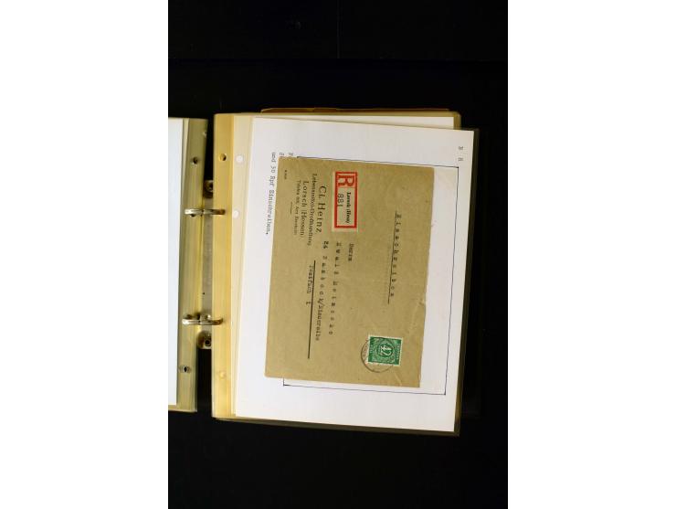 1946/1948, interessante Sammlung mit fast 250 Briefen, Karten und Ganzsachen, dabei einige Februar-Verwendungen mit besseren,