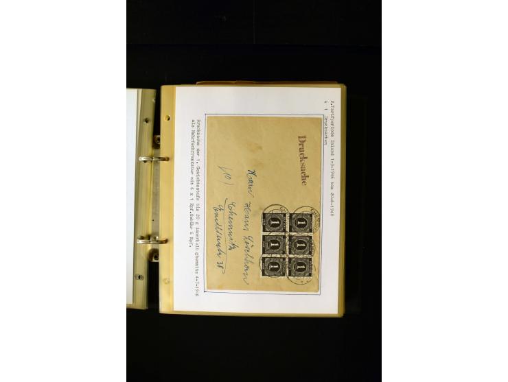 1946/1948, interessante Sammlung mit fast 250 Briefen, Karten und Ganzsachen, dabei einige Februar-Verwendungen mit besseren,