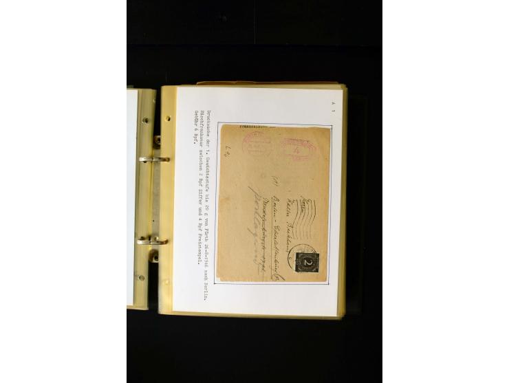 1946/1948, interessante Sammlung mit fast 250 Briefen, Karten und Ganzsachen, dabei einige Februar-Verwendungen mit besseren,