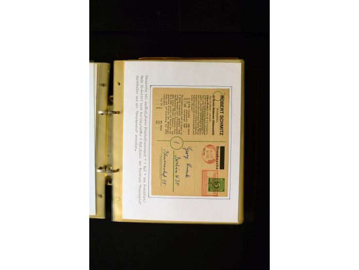 1946/1948, interessante Sammlung mit fast 250 Briefen, Karten und Ganzsachen, dabei einige Februar-Verwendungen mit besseren,