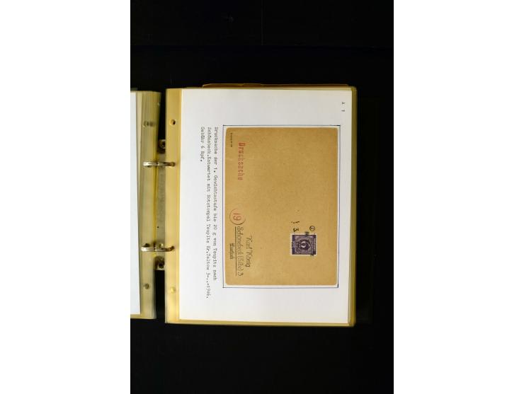 1946/1948, interessante Sammlung mit fast 250 Briefen, Karten und Ganzsachen, dabei einige Februar-Verwendungen mit besseren,