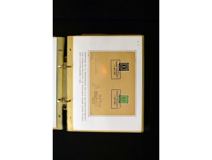 1946/1948, interessante Sammlung mit fast 250 Briefen, Karten und Ganzsachen, dabei einige Februar-Verwendungen mit besseren,